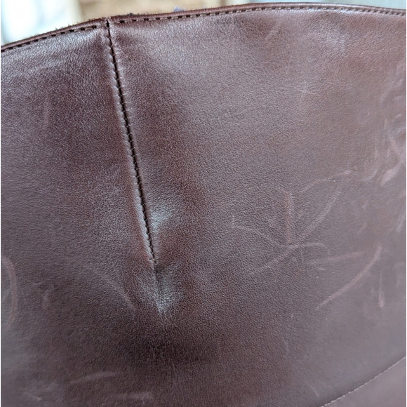 Ralph Lauren Women's Leather Marba Riding Boot Dark Brown Burnished Sz 8.5 B - Picture 12 of 14